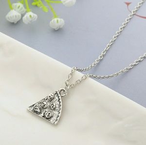 **Pizza friendship necklace silver